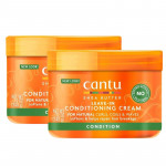Cantu Leave in Conditioning Cream with Shea Butter, 340 gram, 2 Packs