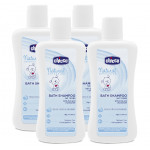 Chicco Nat Sens Bath Shampoo, 200 ml, 4 Packs