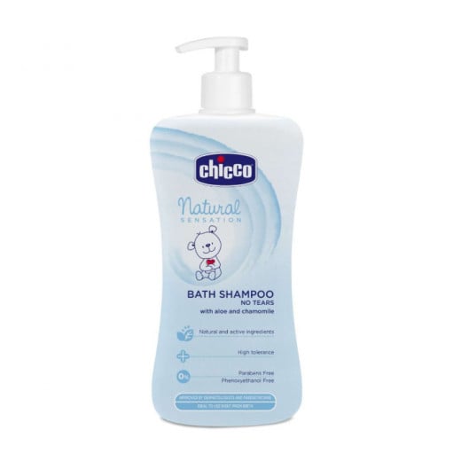 Chicco Natural Sensation Bath Shampoo No Tears, 500 Ml, 2 Packs