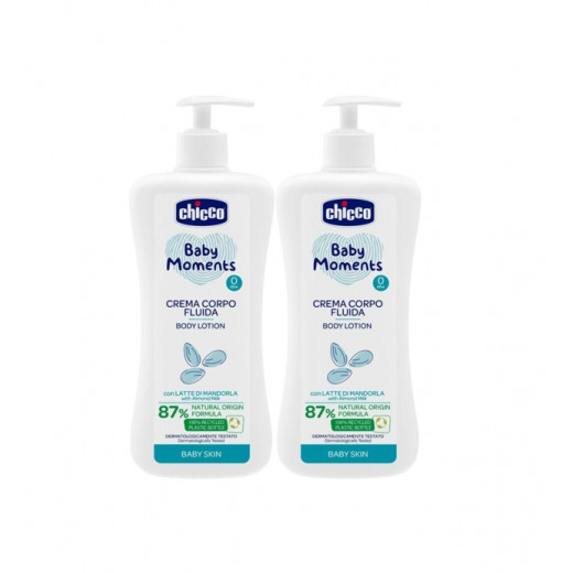 Chicco Body Lotion, 500 ml, 2 Packs
