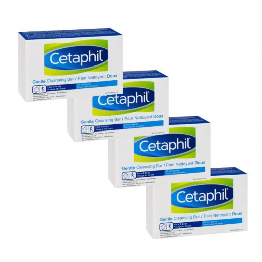 Cetaphil Gentle Cleansing Bar 127 g, 4 Packs