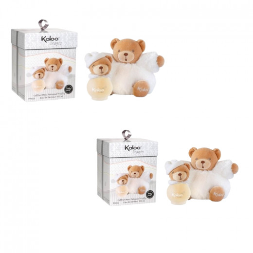 Kaloo Eau De Senteur Spray and Free Fluffy Bear, White Color, 50 Ml , 2 Packs