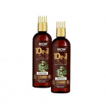 Wow Skin Science 10 in 1 Active Hair Oil With Comb, 200ml, 2 Packs