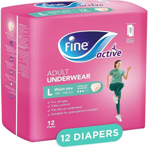 Fine Adult Diaper Care Active Pull-Ups Large (Carton of 12x4)