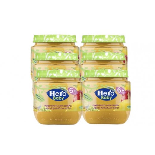 Hero Baby Mixed Fruits With Cereals 125gm, 6 Packs