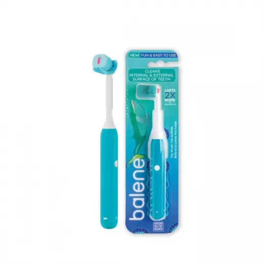 فرشاة أسنان للأطفال من 6 إلى 11 سنة - اللون الأزرق, من بالين