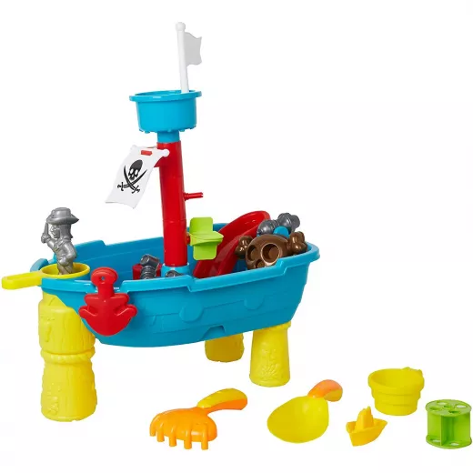 24-Piece Pirate Ship Boat Sand and Water Table Play Set