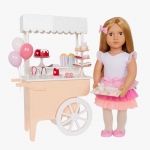 Our Generation - Rolling Dessert  Stand for  Dolls 46cm