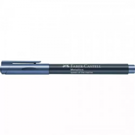 فابر كاستل - قلم ميتاليك - أزرق داكن