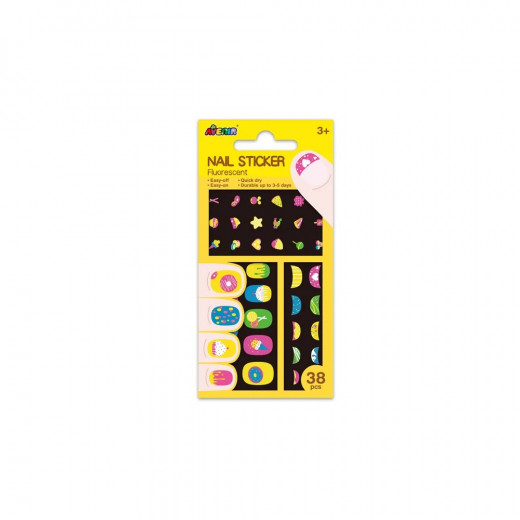 AVENIR - Nail Sticker Fluorescent - Cookies