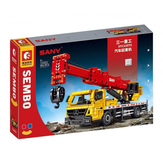 Sembo Block | Sany Buliding Engineering vehicles Heavy Industry  truck crane Bricks Building 991 PCS