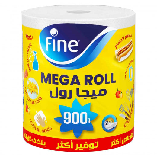 Fine Towel Mega Roll 2 ply 900 Gram