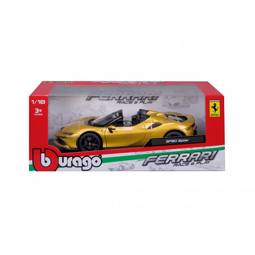 BURAGO 1:18 Ferrari SF 90 Spider Gold