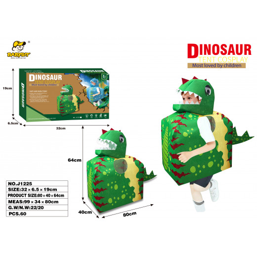 fabric dinosaur cosplay (green)