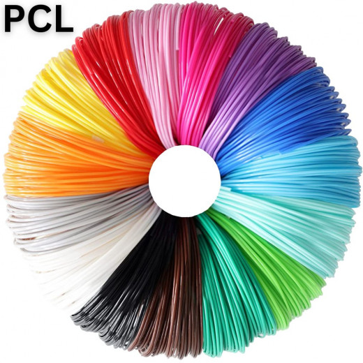 3D Pen PCL (Low Temperature) Filament Refill 15 Bright Colors 1.75mm