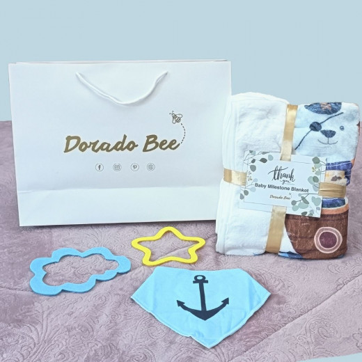 Dorado Bee Baby Milestone Blanket The Pirate Design