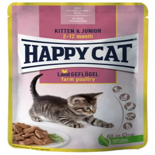 Happy Cat Wet Mis Kit & Jun Poultry 85G