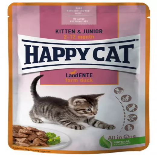 Happy Cat Wet Mis Kit & Jun Duck 85G