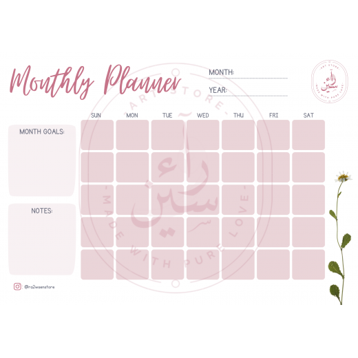 مجموعة من جدول التخطيط الشهري والاسبوعي وجدول المهام الومي المغناطيسي
