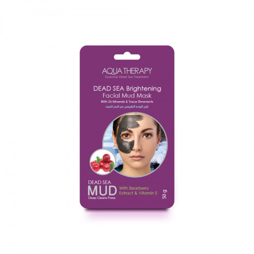Aqua Therapy Dead Sea Brightening Facial Mud Mask, 50g[sachet]
