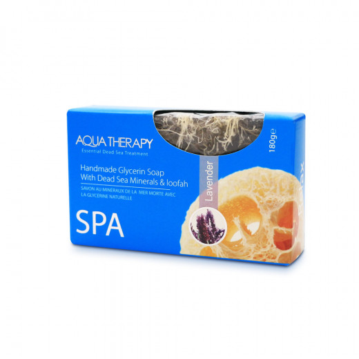 Aqua Therapy Hand Made Glycerine Soap ( Lavender), 180g [With Loofah]
