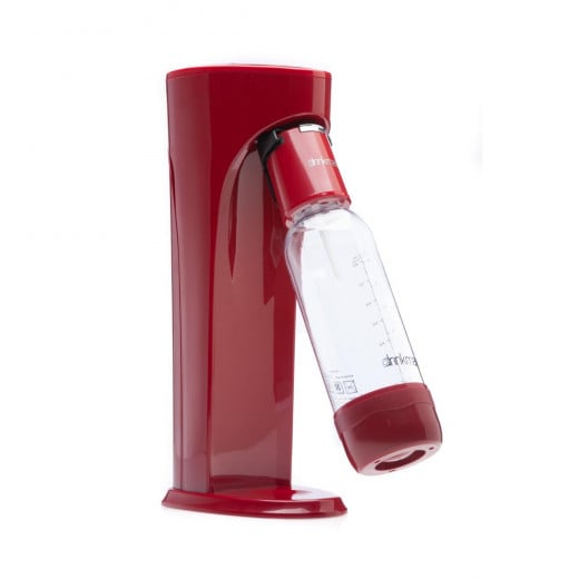DrinkMate Carbonated Drink Maker With CO2 Cylinder (Red)