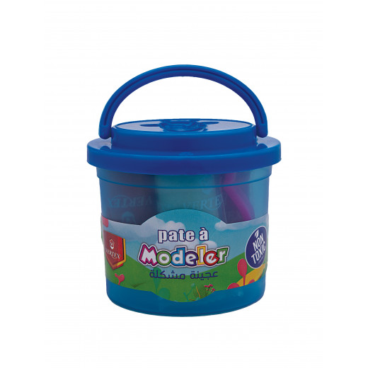 Vertex play dough container 4pcs  + 1 mold (safe for children)  VS-4023