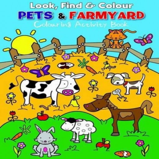 Look, Find & Colour Pets & Farmyard