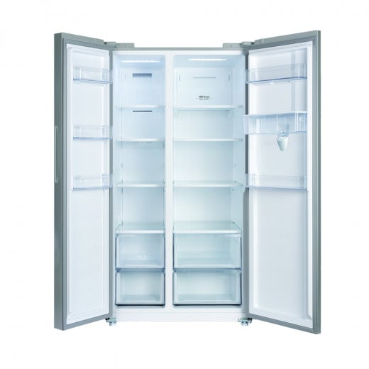 CHIQ Refrigerator 585 L Side by Side Silver Stainless Steel