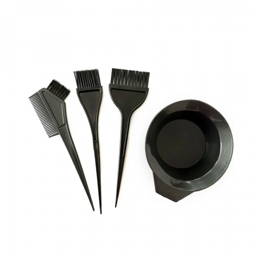Hair Color Brushes With A Mixing Bowl