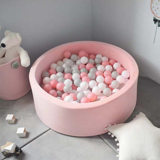 Baby Foam Round Ball Pit without balls - pink
