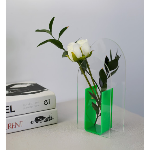 Arc Green Vase (Acrylic)