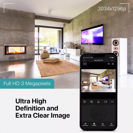 ttec Wizi Pro, Full HD 360 Degree Plug & Play Wi-Fi Smart Security Camera