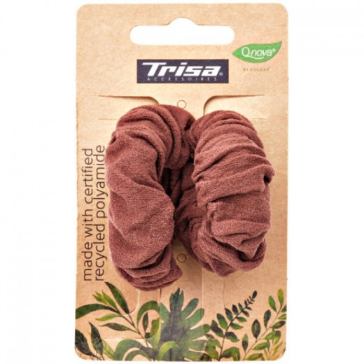 Trisa eco line acc small scrunchies 2pcs. Brown