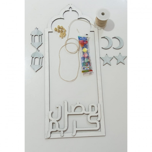 The hangers square Ramadan craft kit White 70 cm