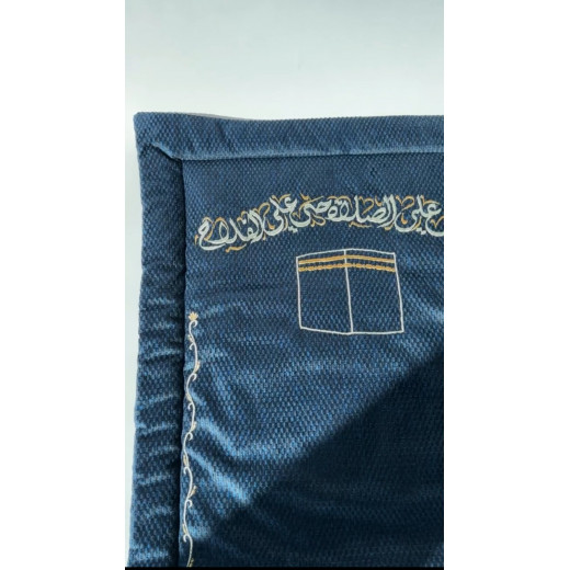 Navy blue tweed Velvet Prayer Mat 120*73*2