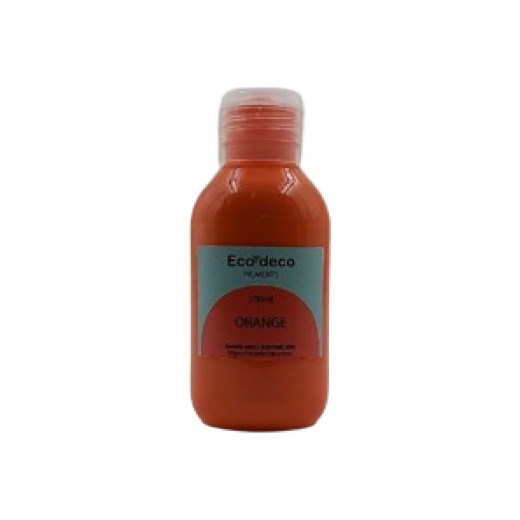 Ecodeco 100ml Orange Color for Resin and Concrete Art