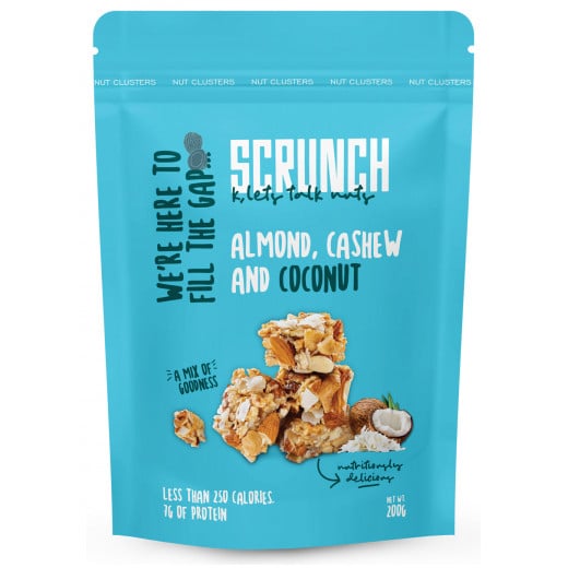 Scrunch Almond, Cashew And Coconut Clusters  200G