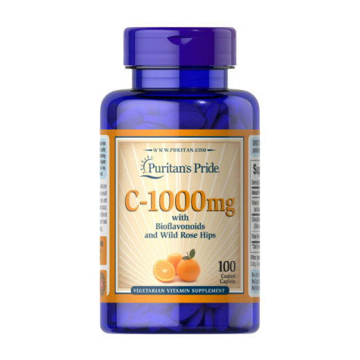 Puritan's Pride Vitamin C, 1000 Mg, 100 Capsules