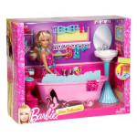 Barbie Glam Bathroom Furniture and Doll Set